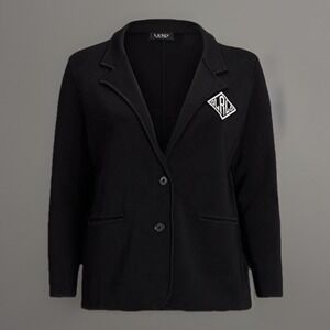 NWT Lauren Ralph Lauren‎ Bullion Sweater Holiday 24 Black Blazer Womens 1X